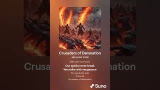 Crusader of God  Crusaders of Damnation Version 2 Epic Power Metal  Suno AI christianmetal [upl. by Drabeck461]