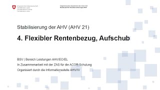 4 Flexibler Rentenbezug Aufschub [upl. by Ahtekal]