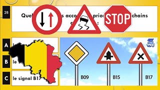 permis de conduire théorique Belgique 2024 ✅ 50 Questions  examen code de la route test 4 [upl. by Nessie587]