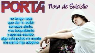 Porta Ft Soma  Nota de Suicidio Letra [upl. by Sivie230]