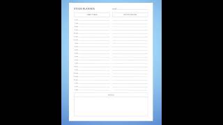 Study Planning Page Planner Design Template streamline your academic journey V 13 planningpages [upl. by Ruthven783]