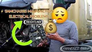 Freightliner Cascadia Samchassis module failure problems with truck lights and system [upl. by O'Grady]