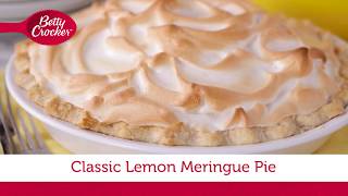 Classic Lemon Meringue Pie  Betty Crocker Recipe [upl. by Earazed]