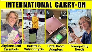 International Travel  Everything I Packed in CarryOn Luggage Only [upl. by Hephzipah]