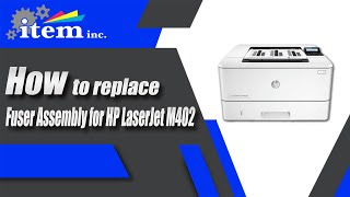 How to replace HP LaserJet M402 Fuser Assembly [upl. by Chancellor79]