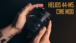 Helios 44M5 Cine Mod  Anamorphic Declicked Manual Aperture [upl. by Juditha]