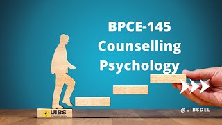 BPCE145 Block 1 Unit 1  introduction to Counselling Psychology [upl. by Airamahs]