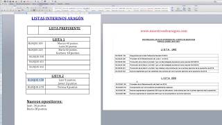 Explicación funcionamiento listas interinos Aragón [upl. by Aeret315]