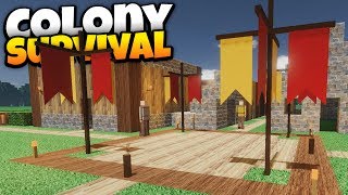 Colony Survival  Ep 1  Starting a Huge City  Colony Survival Mutliplayer Gameplay [upl. by Trillbee999]