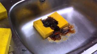 Sulphuric acid vs a wet sponge [upl. by Naashar]