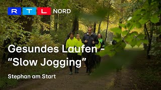 Ungewöhnliche Sportart  Stephan testet Slow Jogging [upl. by Nnaeus]