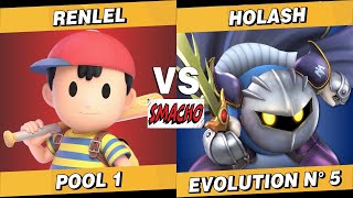 Renlel Ness vs Holash Meta Knight  Torneo Smacho New Evolution  5  131024 [upl. by Tailor]