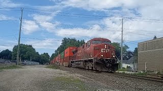 CPKC 8857 4815 at Alliston Ontario [upl. by Donal]