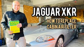 Jaguar XKRXK8 2007 to 2015  How to ChangeReplace Cabin Air Filter [upl. by Nager107]