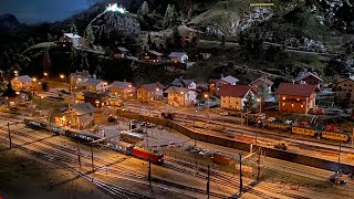 Modelleisenbahn quotKaeserbergquot in Fribourg  Ausflug im Mai 2021 [upl. by Ellehcit]