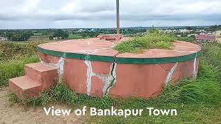 Distant View of Bankapur Covered From Ruined Fort  Peacock Sanctuary Historic Nagareshwara Temple [upl. by Volnak586]