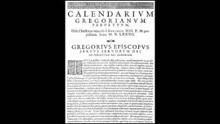 4th October 1582 Gregorian calendar introduced by Pope Gregory XIII [upl. by Nethsa591]