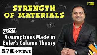 Assumptions Made in Eulers Column Theory  Columns and Struts  Strength of Materials [upl. by Aehcim]