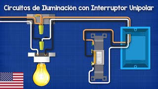 Circuitos de Iluminación con Interruptor Unipolar [upl. by Jolenta]