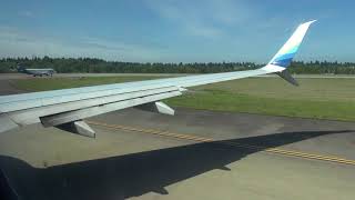 Alaska Airlines 737900ER takeoff from SeattleTacoma SEA [upl. by Leftwich]