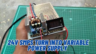 how to make variable power supply using smps  adjustable power supply 025v 010a  power supply [upl. by Llenroc]