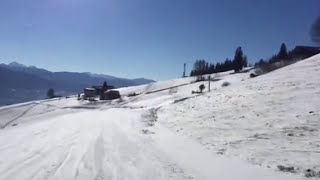 Ski Alpin Talabfahrt Gitschberg Meransen blaue Piste [upl. by Odraner]