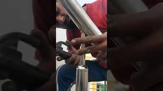 Stainless Steel Round Pipe Railing Work [upl. by Amye945]