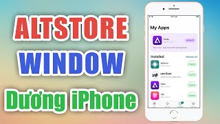 AltStore Window và cách cài App cho iPhone [upl. by Narag]