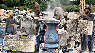 Exclusive Waterfall fountain Manufactured Mass Production of Stone Waterfall fountain [upl. by Ridinger]