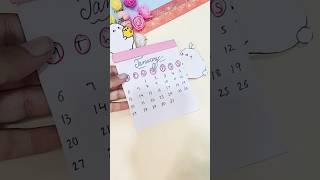 I Made a Cute Paper Mini Calendar diy shorts shortfeed [upl. by Adierf970]