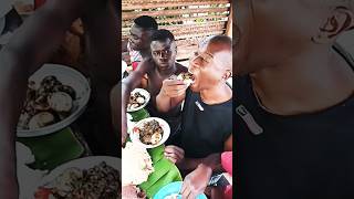 Millet breadugaliugandan fufuboiled eggsokragreensbeeftripeugandan mukbang asmrviralshorts [upl. by Amandy259]