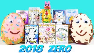 NEW 2018 Play Doh Surprise Eggs Kidrobot  Disney Vinylmations Blind Box Opening W DCTC ZerO [upl. by Isawk]