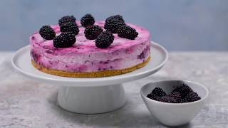 NoBake Blackberry Cheesecake  delicious Magazine [upl. by Lyndell]