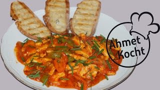 Rezept Geschnetzeltes Hähnchen  AhmetKocht  kochen  Folge 129 [upl. by Eniagrom]