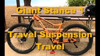 Giant Stance 1 Rear Shock Travel [upl. by Enoek]