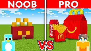 NOOB vs PRO HAPPY MEAL House Build Challenge in Minecraft [upl. by Vasyuta226]