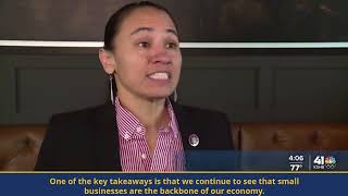 KSHB Rep Sharice Davids Hosts Discussion with BBQ Restaurants Releases Small Business Report [upl. by Repotsirhc]