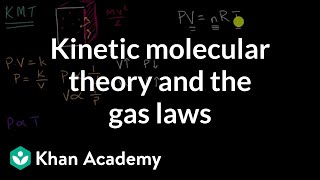 Kinetic molecular theory and the gas laws  AP Chemistry  Khan Academy [upl. by Gearalt]