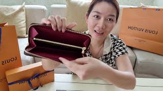 unbox​กระเป๋าสตางค์หลุยส์​ วิตตอง​ รุ่นClémence Wallet [upl. by Beata]