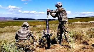 A Quick Video About HOW TO AIM AND FIRE An 81mm Mortar Yakima Training Center Yakima Wash [upl. by Conyers714]