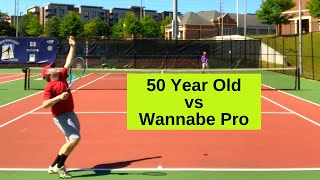 USTA 45 Tennis 50 Year Old vs Wannabe Pro Atlanta [upl. by Angrist]