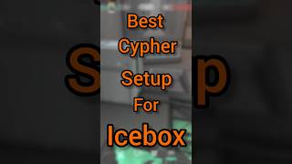 BEST CYPHER SETUP FOR ICEBOX VCT 20222025 valorant gaming valorantclips cypher cyphersetup [upl. by Eeltrebor382]