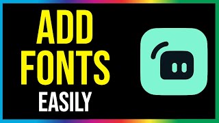 How to Add Fonts to Streamlabs OBS 2024 [upl. by Purpura94]