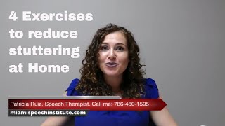 4 exercises to reduce stuttering at home [upl. by Enyawed800]