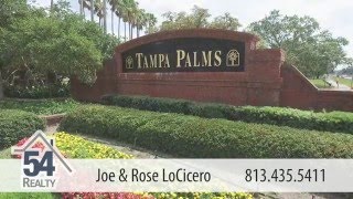 Tampa Palms Community Tour  New Tampa FL 33647 [upl. by Naujuj144]