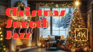 Christmas Fireplace amp Smooth Jazz Christmas Music Ambience  Instrumental Christmas Jazz Ambience [upl. by Borrell]