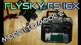 Flysky FSi6X Transmitter Mode 1 To Mode 2 Modification [upl. by Ellenet]