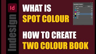 Spot colour in indesign  How to create two colour book in indesign  indesign adobe [upl. by Eidnyl]