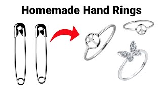 Safety Pin Ring IdeaHow to make RingHandmade RingDIY RingCouple Love RingsMakeRinghomemadering [upl. by Zirtaeb]