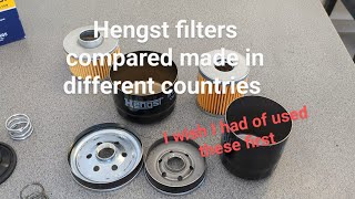 Hengst oil filters from different factories compared [upl. by Dorree250]